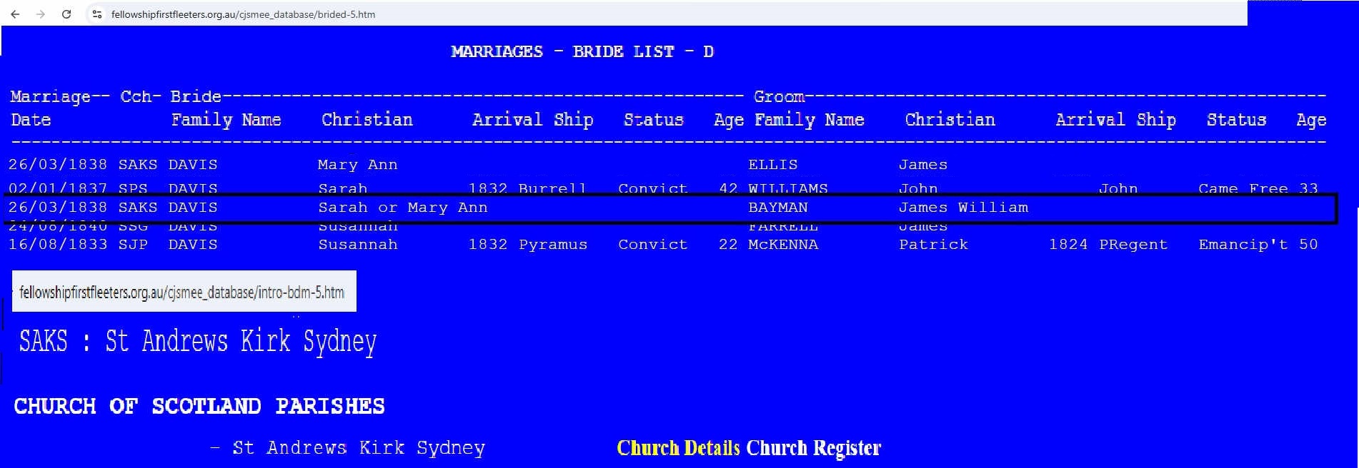 Scots Church marriage1